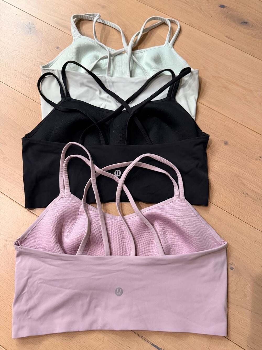 Lot of 3 Lululemon Like a Cloud Longline Bra *Light Support size 8 - Picture 1 of 6